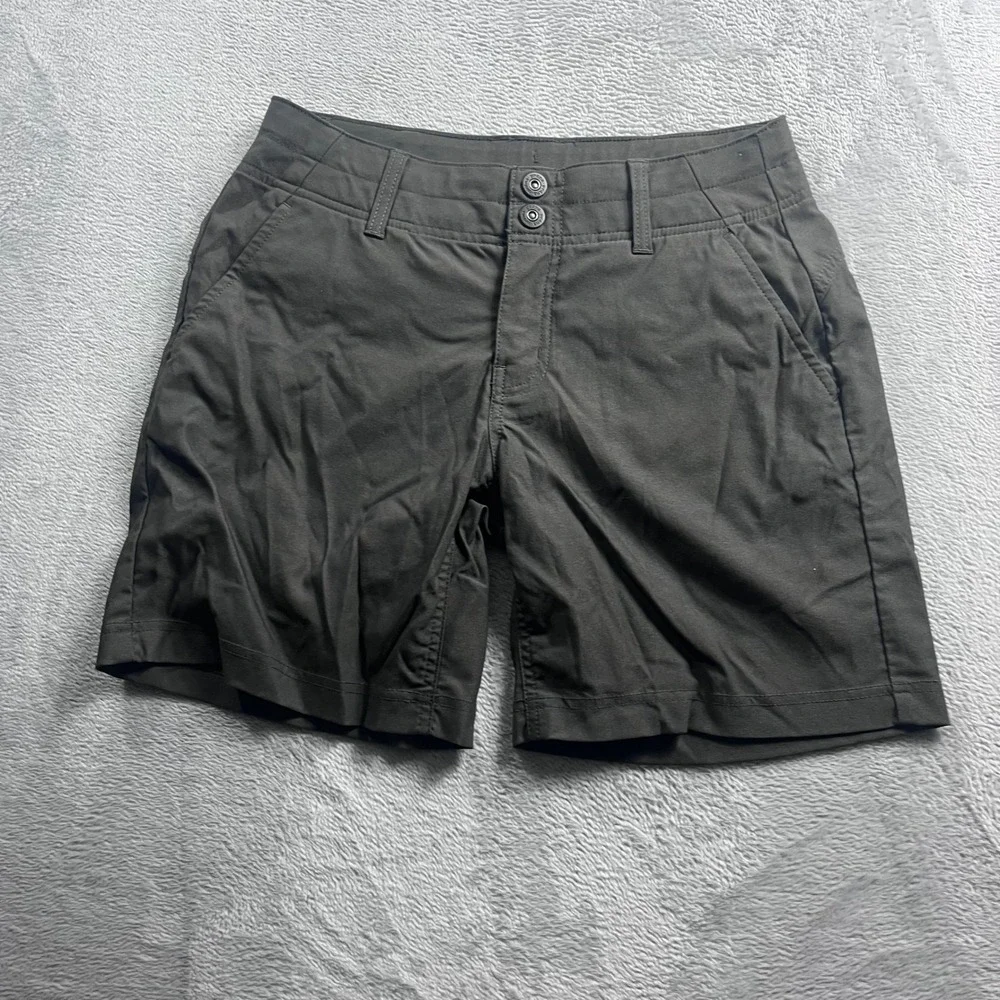 Prana‎ Halle Shorts Womens 6 Charcoal Grey Stretch Hiking Outdoor Cargo